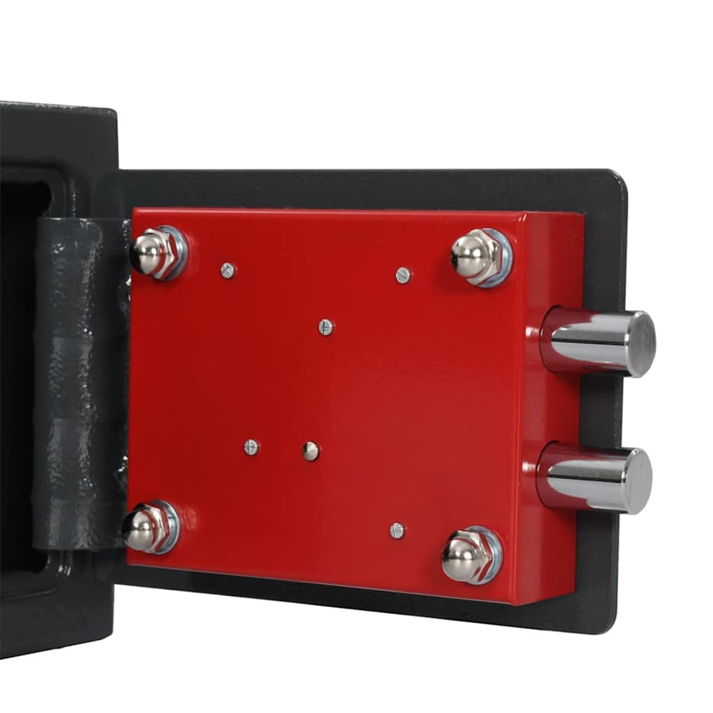 Skab med lås Grå 17 x 23 x 17 cm Stål