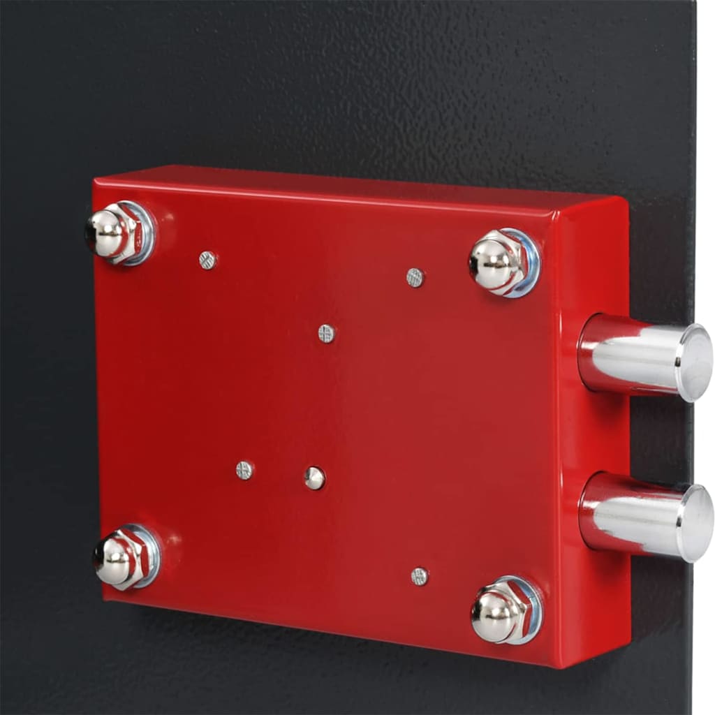 Skab med lås Grå 25 x 35 x 25 cm Stål