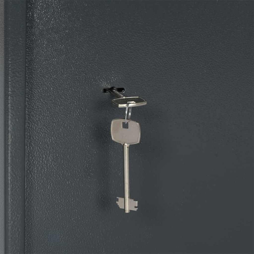 Skab med lås Grå 31 x 35 x 50 cm Stål