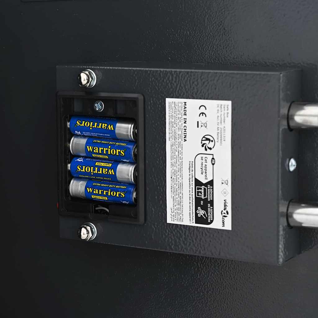 Digital sikker med lås Grå 30 x 10 x 36,5 cm Stål