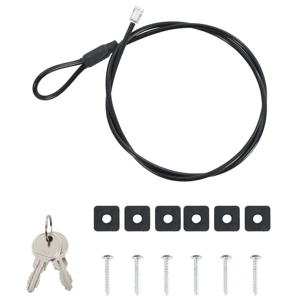 Bil Safe med lås Sort 21.8 x 16 x 7 cm Stål