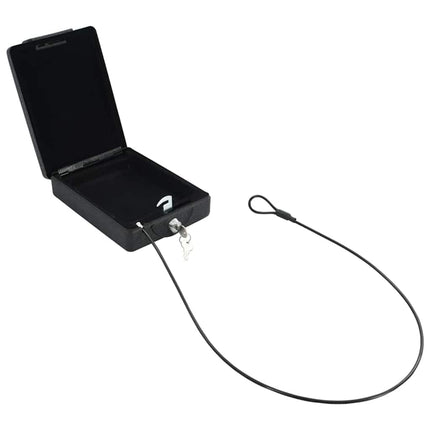Bil Safe med lås Sort 22 x 16 x 7 cm Stål