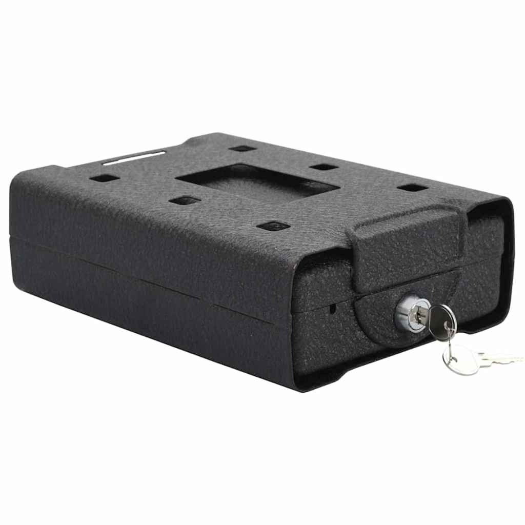 Bil Safe med lås Sort 22 x 16 x 7 cm Stål billede