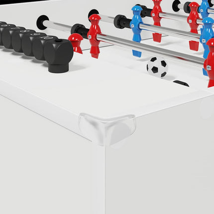 Fodboldbord Hvid 125 x 60,5 x 80 cm Konstrueret træ