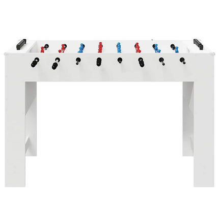 Fodboldbord Hvid 125 x 60,5 x 80 cm Konstrueret træ