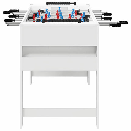 Fodboldbord Hvid 125 x 60,5 x 80 cm Konstrueret træ