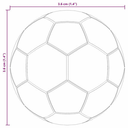 Bordfodbold 12 pcs Hvid 3,6 x 3,6 cm Polypropylen