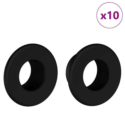 Fodboldbord Stopper 10 pcs Sort 3 x 3 x 1,4 cm HIPS