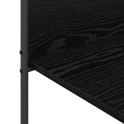 Tøjstativ med hylde Sort 120 x 44 x 160 cm Konstrueret træ