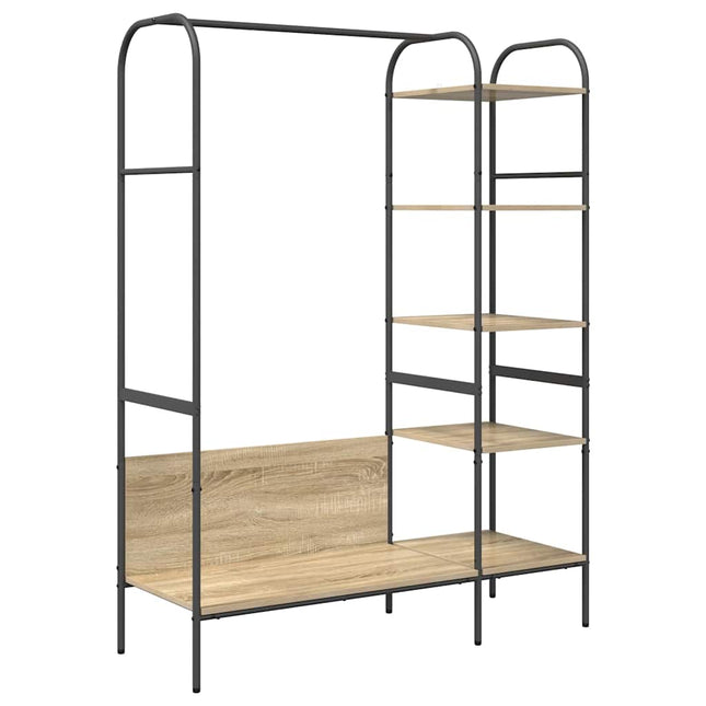 Tøjstativ Brunt eg 120 x 44 x 160 cm Konstrueret træ