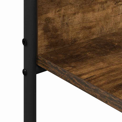 Tøjstativ med hylde Brun eg 120 x 44 x 160 cm Konstrueret træ