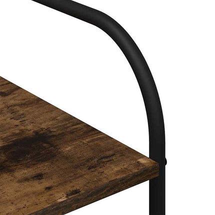Tøjstativ med hylde Brun eg 120 x 44 x 160 cm Konstrueret træ