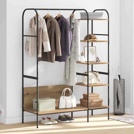 Tøjstativ Beige 120 x 44 x 160 cm Konstrueret træ