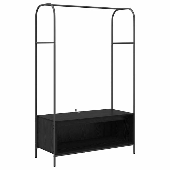Tøjstativ Sort 100 x 44 x 160 cm Konstrueret træ