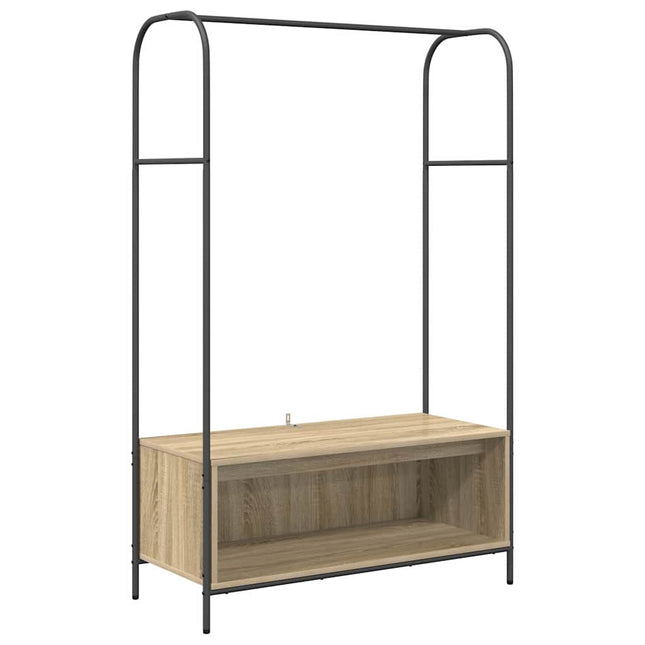 Tøjstativ Brun eg 100 x 44 x 160 cm Konstrueret træ