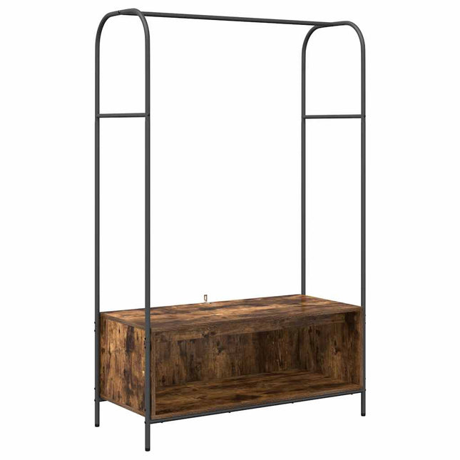 Tøjstativ Brun eg 100 x 44 x 160 cm Konstrueret træ
