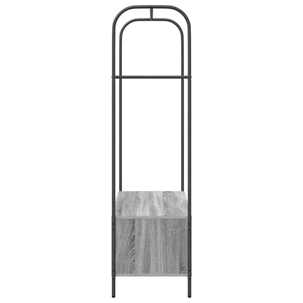 Tøjstativ med opbevaring Grå 100 x 44 x 160 cm Konstrueret træ