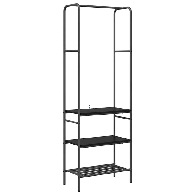 Tøjstativ Sort eg 60 x 30 x 171 cm Konstrueret træ