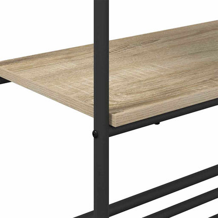 Tøjstativ med hylde Sonoma eg 60 x 30 x 171 cm Konstrueret træ