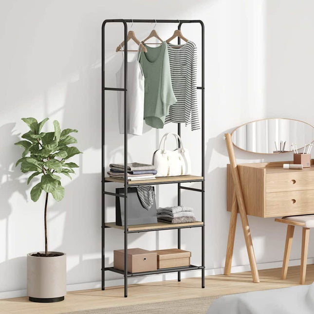 Tøjstativ Sonoma eg 60 x 30 x 171 cm Konstrueret træ