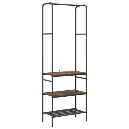 Tøjstativ Røget eg 60 x 30 x 171 cm Konstrueret træ
