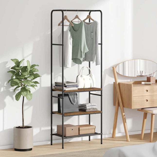 Tøjstativ Gammelt træ 60 x 30 x 171 cm Konstrueret træ