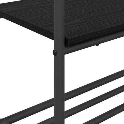 Tøjstativ Sort eg 77 x 30 x 171 cm Konstrueret træ