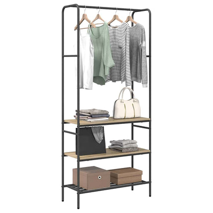 Tøjstativ Sonoma-eg 77 x 30 x 171 cm Konstrueret træ
