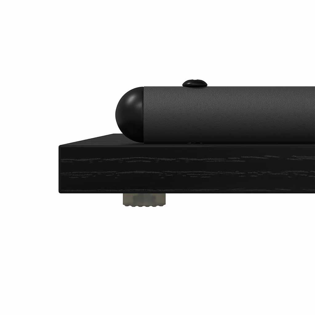 Konsolbord med hylde Sort eg 101 x 35 x 80,5 cm Konstrueret træ