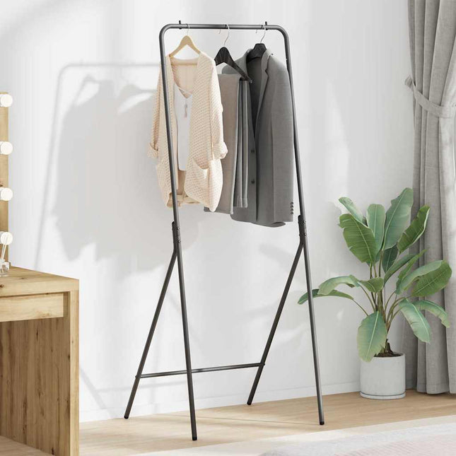 Tøjstativ Sort 60 x 53 x 155 cm Stål