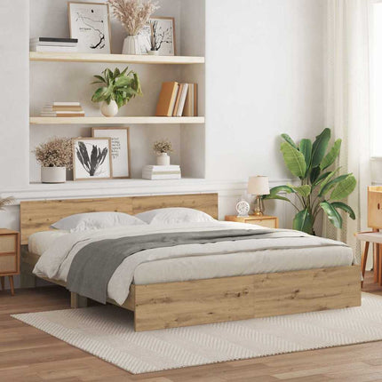 Sengestel Artisan Egetræ 203 x 185 x 70 cm Konstrueret træ