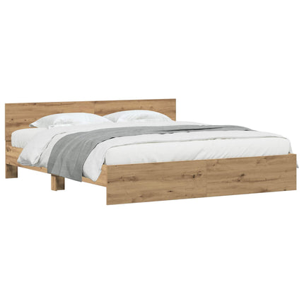 Sengeramme med sengegavl Artisan-eg 180 x 200 cm