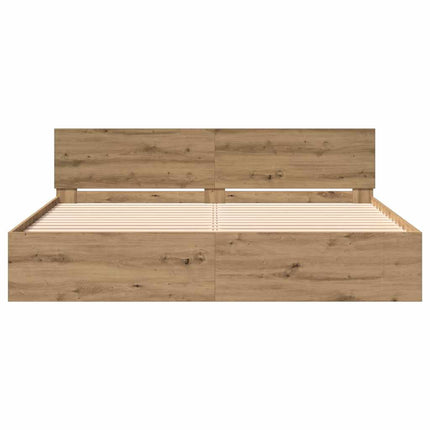 Sengeramme med sengegavl Artisan-eg 180 x 200 cm