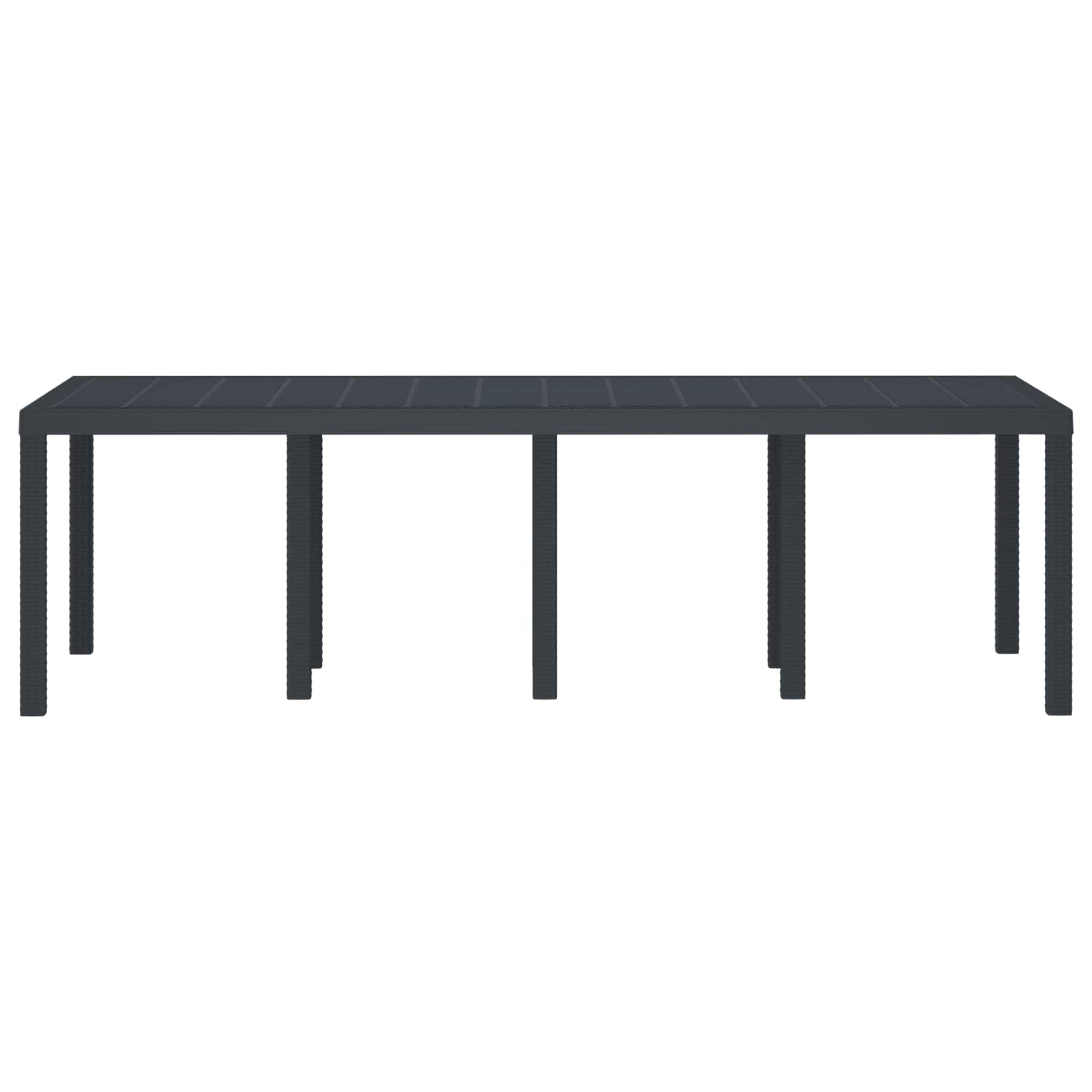 Havemøbel Bord Antracit 250 x 100 x 73 cm polyrattan