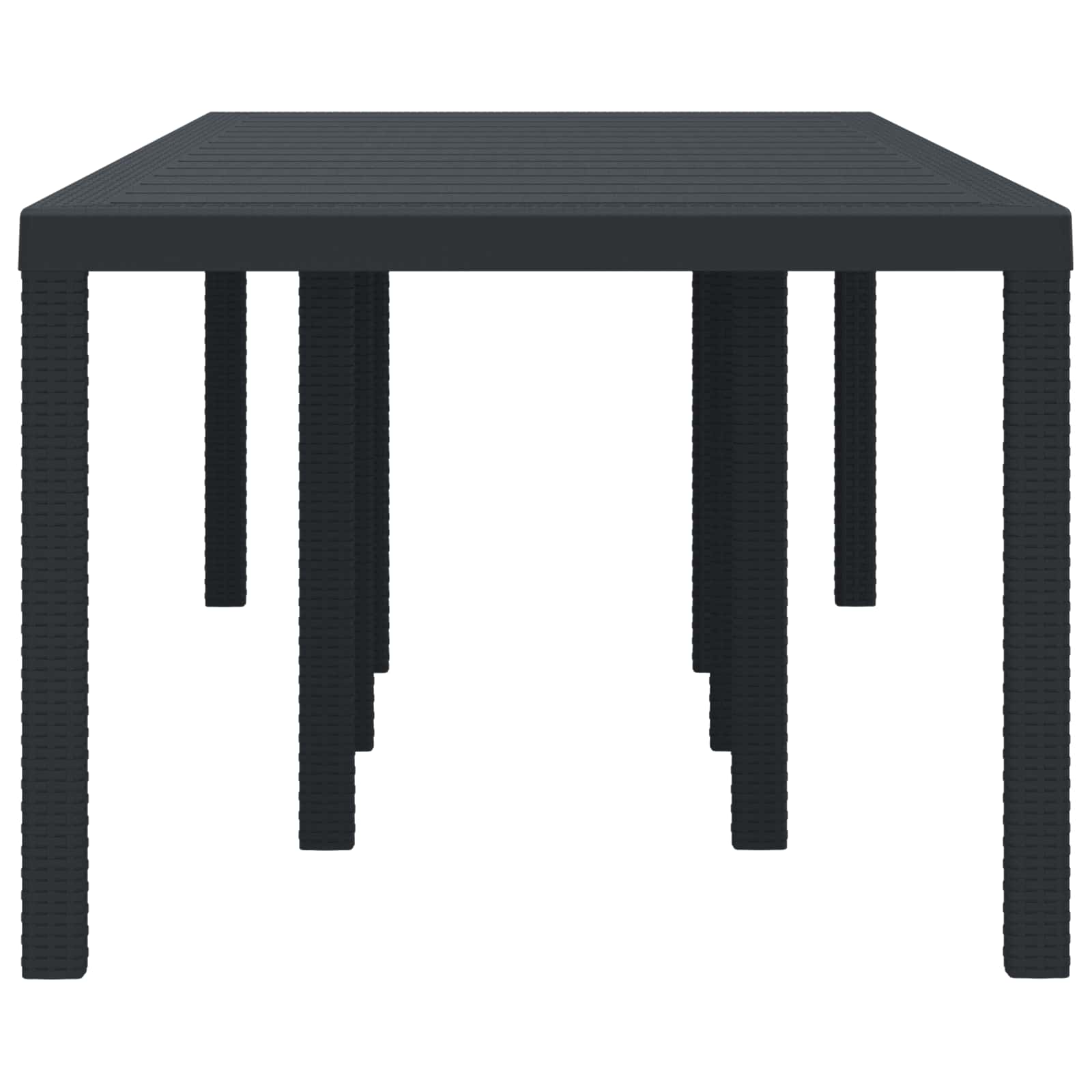 Havemøbel Bord Antracit 250 x 100 x 73 cm polyrattan