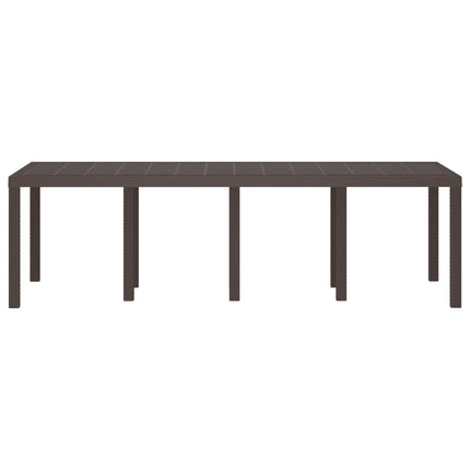 Havemøbel Bord Brun 250 x 100 x 73 cm polyrattan