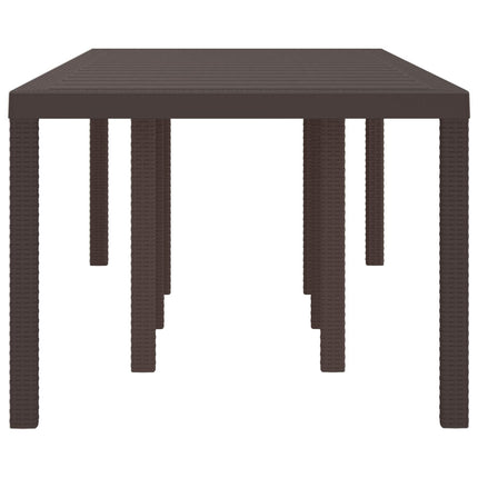 Havemøbel Bord Brun 250 x 100 x 73 cm polyrattan