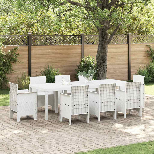 Havemøbel Bord Hvid 250 x 100 x 73 cm polyrattan