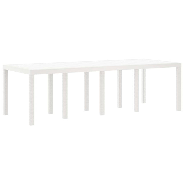 Havemøbel Bord Hvid 250 x 100 x 73 cm polyrattan