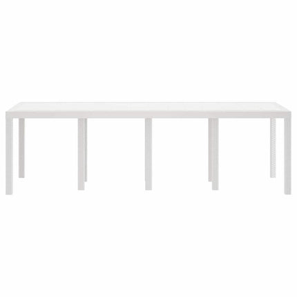 Havemøbel Bord Hvid 250 x 100 x 73 cm polyrattan