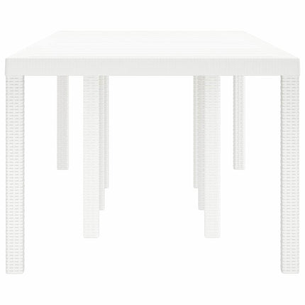 Havemøbel Bord Hvid 250 x 100 x 73 cm polyrattan