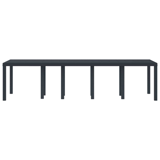 Havemøbel Bord Antracit 300 x 100 x 73 cm polyrattan
