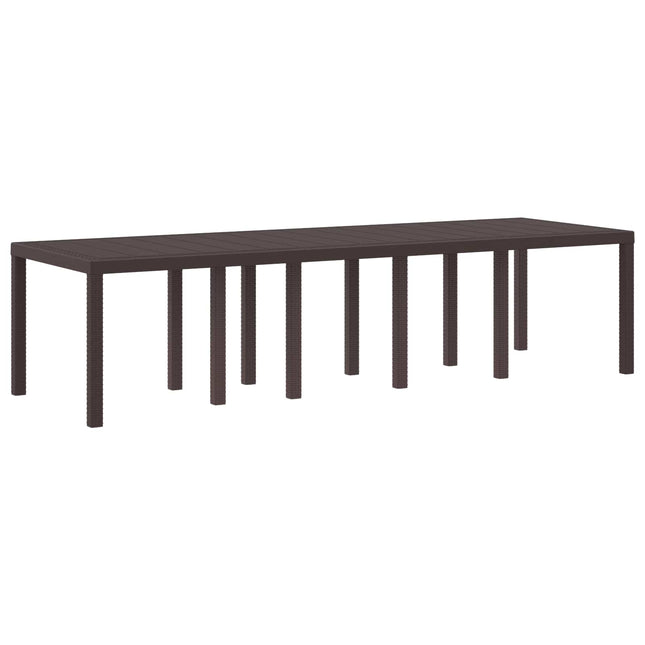 Havemøbel Bord Brun 300 x 100 x 73 cm polyrattan
