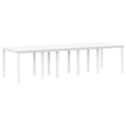 Havemøbel Bord Hvid 300 x 100 x 73 cm polyrattan
