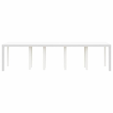 Havemøbel Bord Hvid 300 x 100 x 73 cm polyrattan