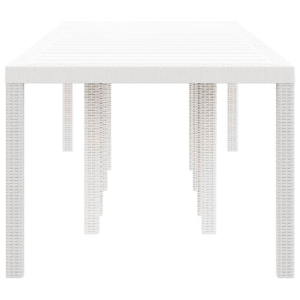 Havemøbel Bord Hvid 300 x 100 x 73 cm polyrattan