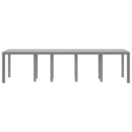 Havemøbel Bord Lysegrå 300 x 100 x 73 cm polyrattan