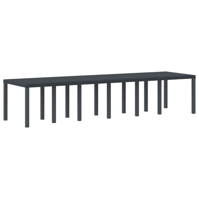 Havemøbel Bord Antracit 350 x 100 x 74 cm polyrattan