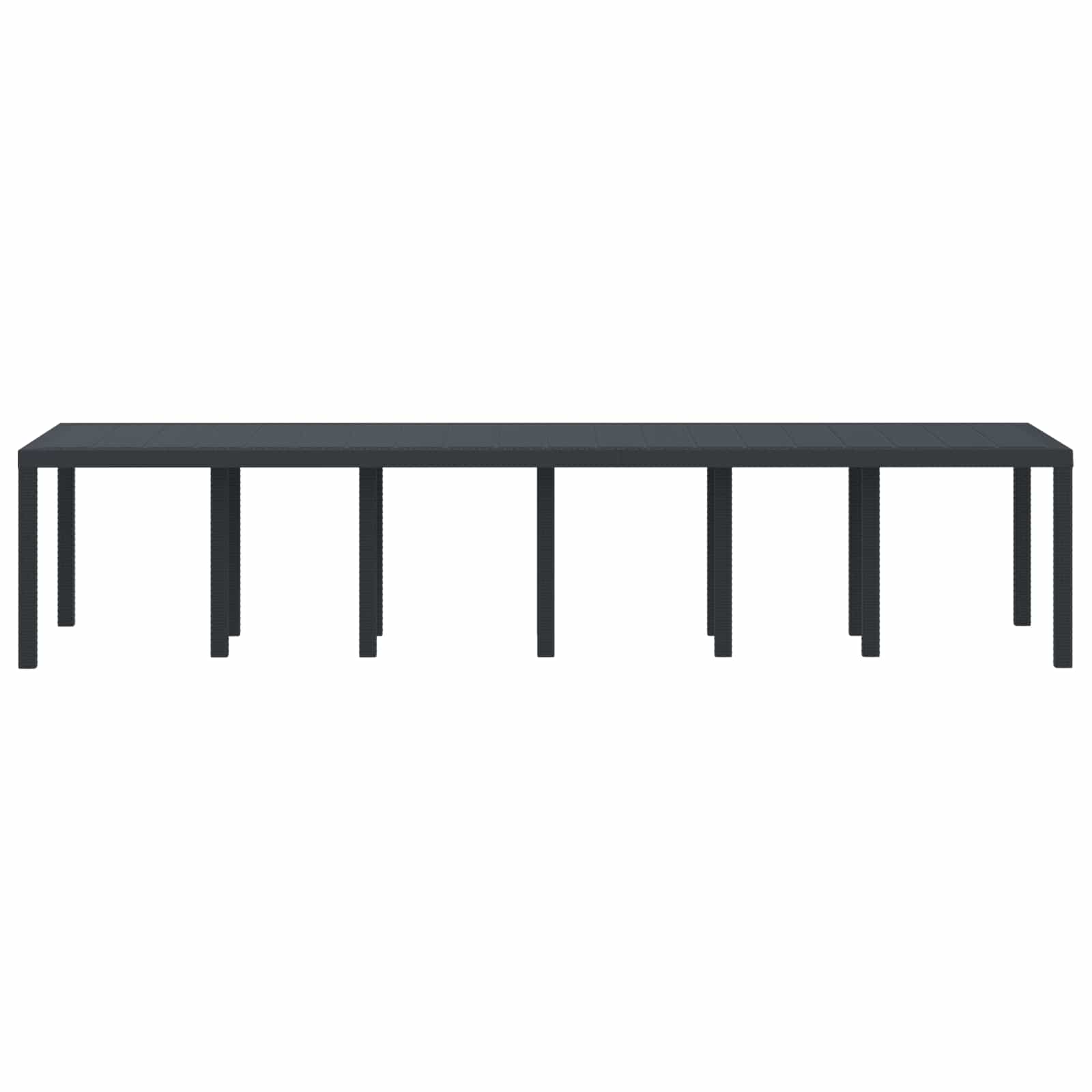 Havemøbel Bord Antracit 350 x 100 x 74 cm polyrattan