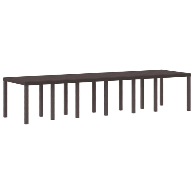 Havemøbel Bord Brun 350 x 100 x 74 cm polyrattan
